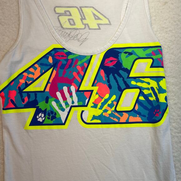 Official VR46 Valentino Rossi MotoGP Women Yamaha 46 Racing Tank Top small - Picture 4 of 7